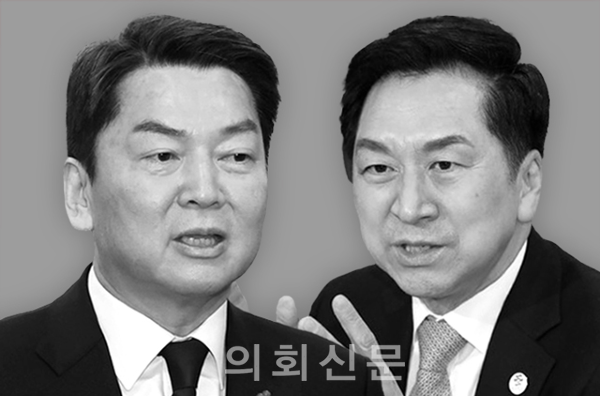                       국민의힘 당권 주자인 안철수 의원(좌)과 김기현 의원(우). 출처 : 뉴시스
